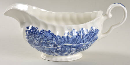 Cotswold Blue Gravy Boat