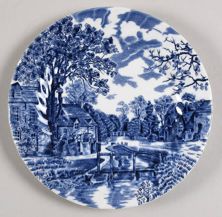 Cotswold Blue Dessert/Pie Plate
