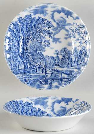 Cotswold Blue Fruit/Dessert (Sauce) Bowl