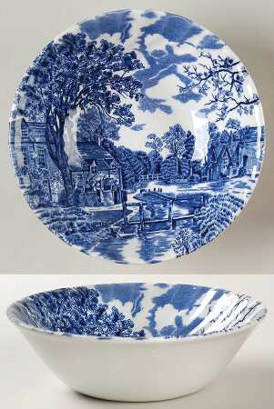 Cotswold Blue Coupe Cereal Bowl