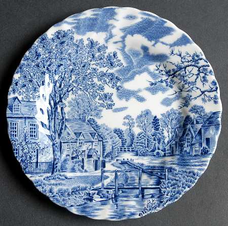 Cotswold Blue Bread & Butter Plate