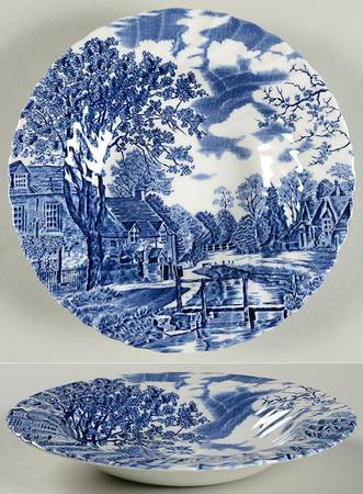 Cotswold Blue Rim Soup Bowl