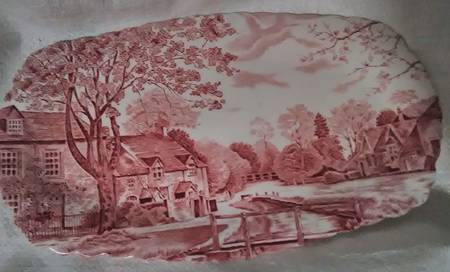 Cotswold Pink Large Sandwich Tray