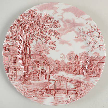 Cotswold Pink Luncheon Plate
