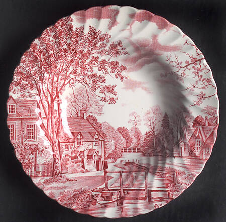Cotswold Pink Rim Soup Bowl