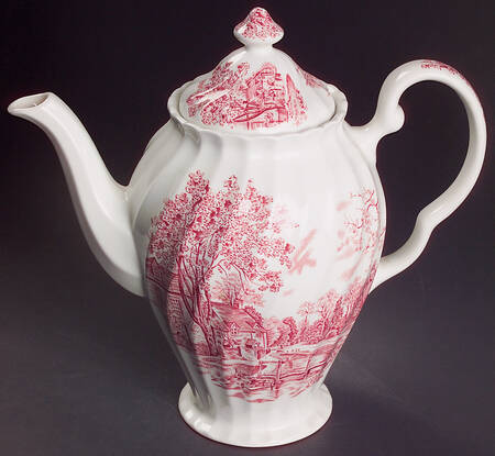 Cotswold Pink Coffee Pot & Lid