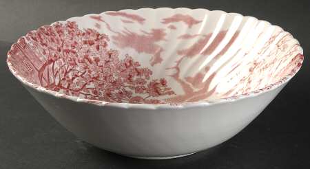 Cotswold Pink 10" Large Salad Serving Bowl