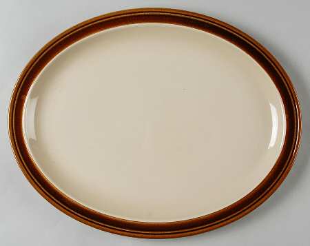 Creme Caramel 13" Oval Serving Platter