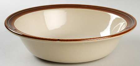 Creme Caramel 9" Round Vegetable Bowl