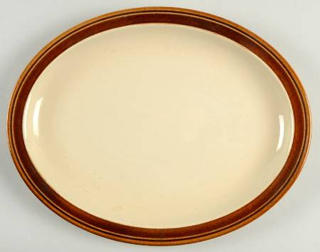 Creme Caramel 12" Oval Serving Platter