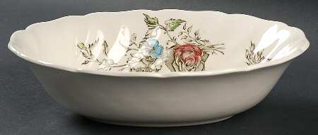 Day In June Multicolor 9" Oval Vegetable Bowl