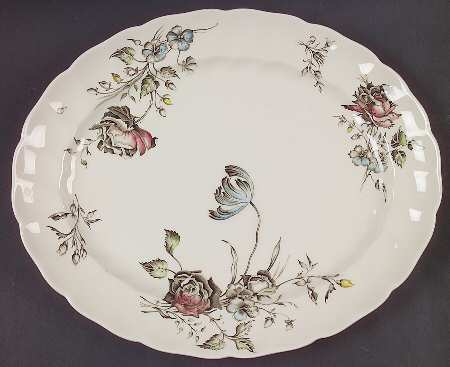 Day In June Multicolor 11" Oval Serving Platter