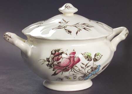 Day In June Multicolor Sugar Bowl & Lid
