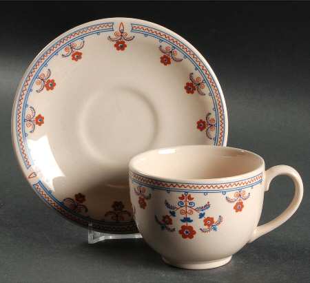 Danube Flat Cup & Saucer Set