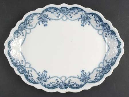Dartmouth Flow Blue 14" Oval Serving Platter