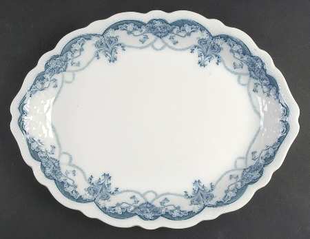 Dartmouth Flow Blue 16" Oval Serving Platter