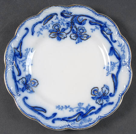 Delmonte (Flow Blue, Gold Accent) Salad Plate