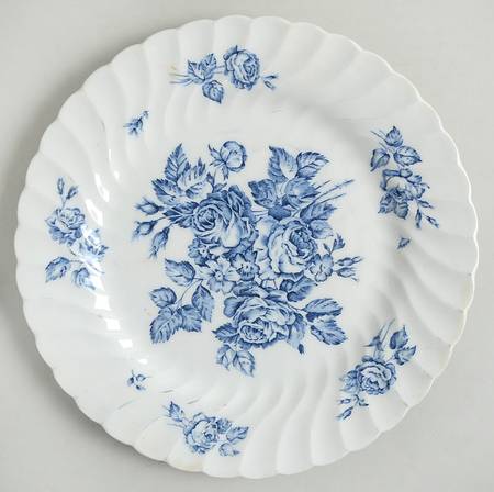 Devon Sprays Blue Luncheon Plate