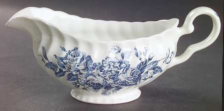 Devon Sprays Blue Gravy Boat