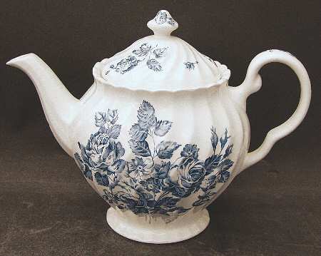 Devon Sprays Blue Teapot & Lid