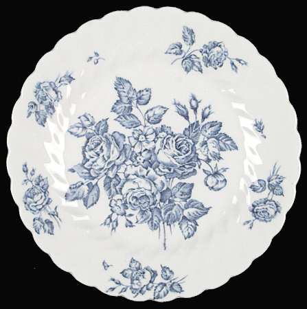 Devon Sprays Blue Bread & Butter Plate
