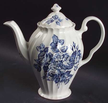 Devon Sprays Blue Coffee Pot & Lid