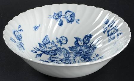 Devon Sprays Blue 8" Round Vegetable Bowl