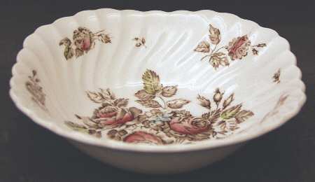 Devon Sprays Brown Multicolor Square Cereal Bowl