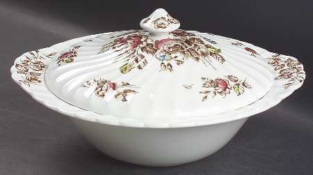 Devon Sprays Brown Multicolor Round Covered Vegetable