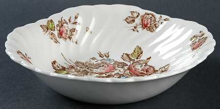 Devon Sprays Brown Multicolor Square Soup Bowl