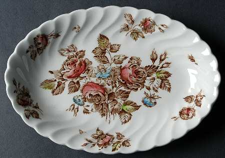 Devon Sprays Brown Multicolor Relish/Gravy Underplate