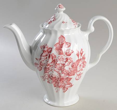 Devon Sprays Pink Coffee Pot & Lid