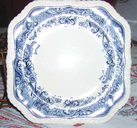 Devonshire Blue Square Salad Plate