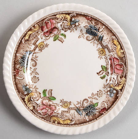 Devonshire Brown Multicolor Bread & Butter Plate