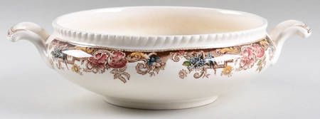 Devonshire Brown Multicolor Round Vegetable No Lid