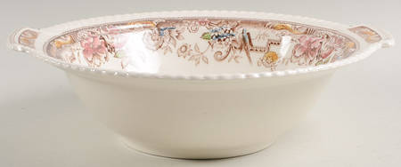 Devonshire Brown Multicolor Round Vegetable No Lid