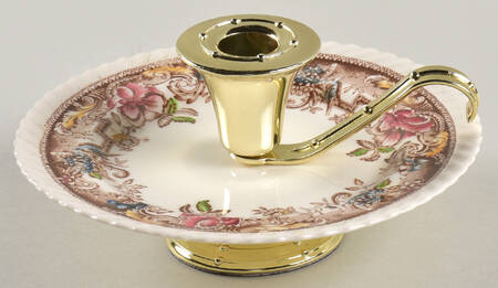 Devonshire Brown Multicolor 3"- 3 1/4" Candleholder (BB) HC