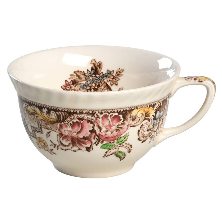 Devonshire Brown Multicolor Flat Cup