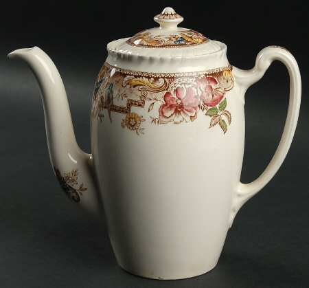 Devonshire Brown Multicolor Small Coffee Pot & Lid