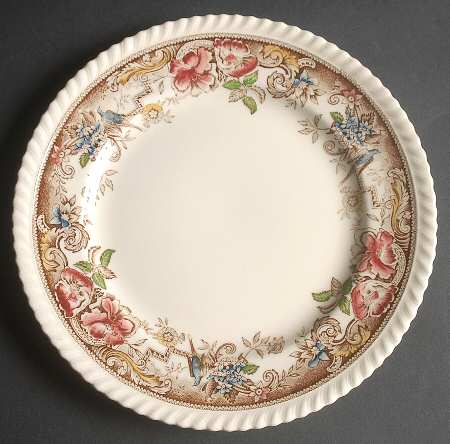 Devonshire Brown Multicolor Luncheon Plate