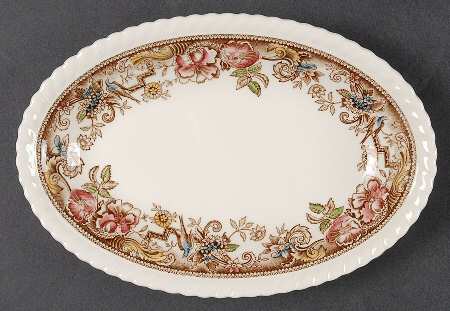 Devonshire Brown Multicolor Relish/Gravy Underplate
