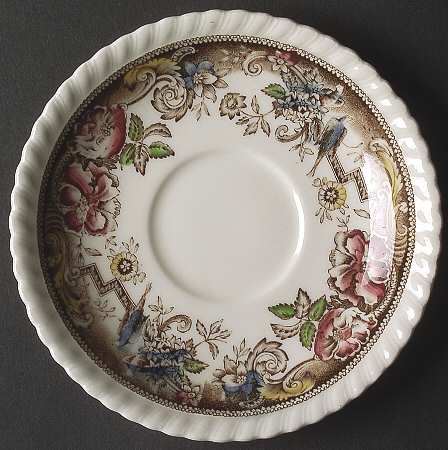 Devonshire Brown Multicolor Saucer