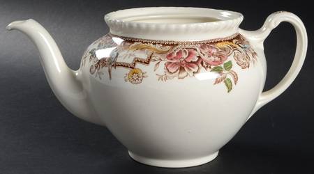 Devonshire Brown Multicolor Teapot No Lid