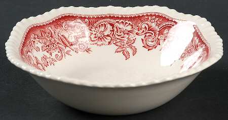 Devonshire Red Square Cereal Bowl