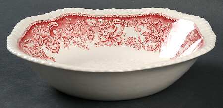 Devonshire Red Square Soup Bowl