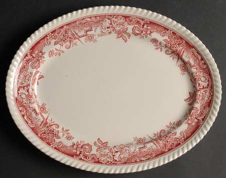 Devonshire Red 12" Oval Serving Platter