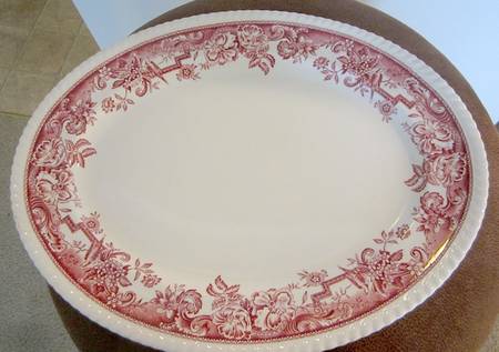 Devonshire Red 14" Oval Serving Platter