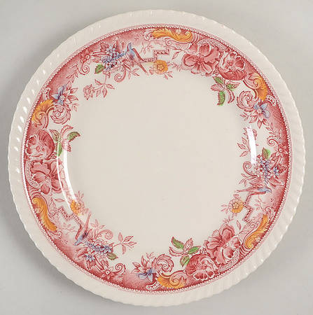 Devonshire Red Multicolor Luncheon Plate