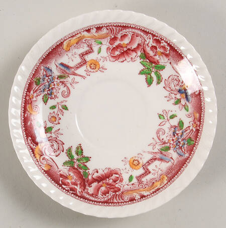 Devonshire Red Multicolor Saucer