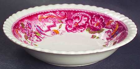 Devonshire Red Multicolor Fruit/Dessert (Sauce) Bowl